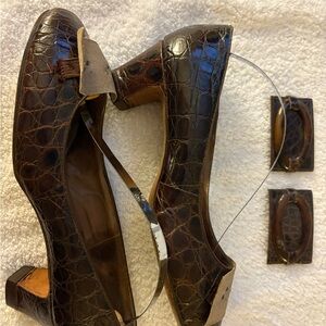 Genuine alligator heels